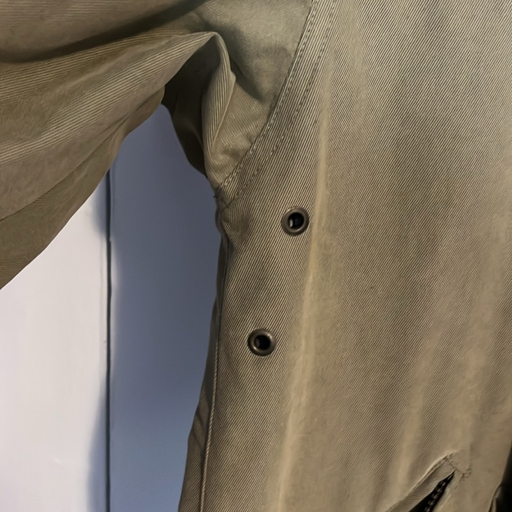 NWT vintage Barney’s NY men’s dark tan trench cost with brown collar - Picture 12 of 15